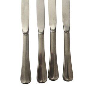 Silver Gorham Stainless Satin Colonial Tipt set of 4 knives flatware Silverware